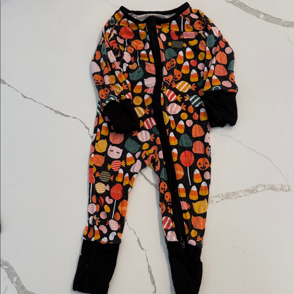 Little Sleepies Halloween Candy Kids Footie